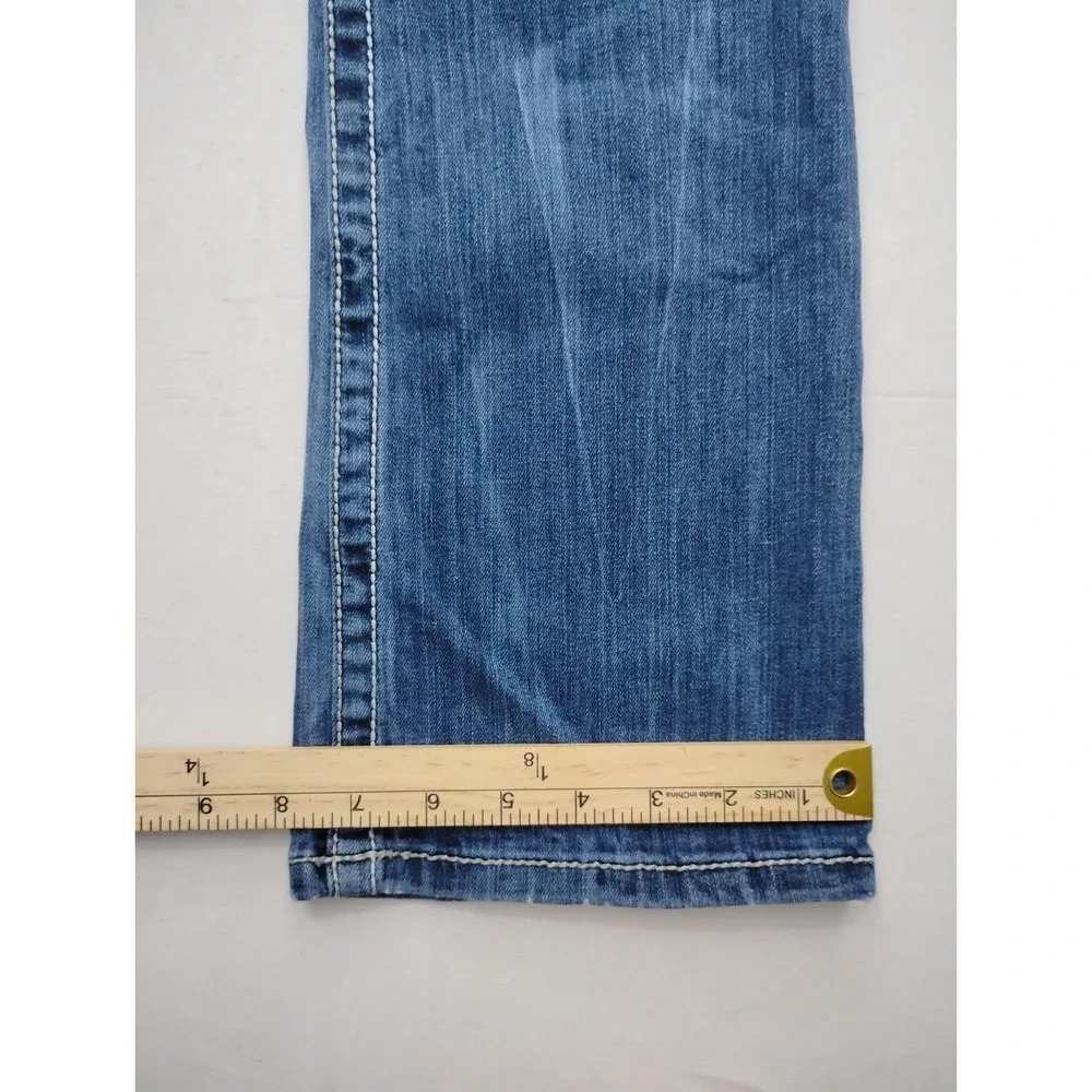 BKE Jeans Stella Bootcut Stretch Low Rise 27 R Thick Stitch Western Fits 30x31 - Picture 8 of 11